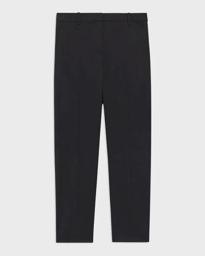 Pants Women Theory Treeca Pant In Stretch Wool Black Pants Women Theory Treeca Pant In Stretch Wool Black