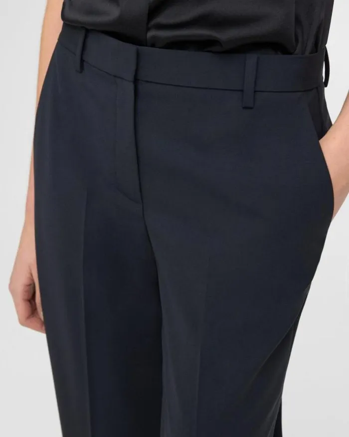 Pants Women Theory Treeca Pant In Stretch Wool Nocturne Navy Pants Women Theory Treeca Pant In Stretch Wool Nocturne Navy