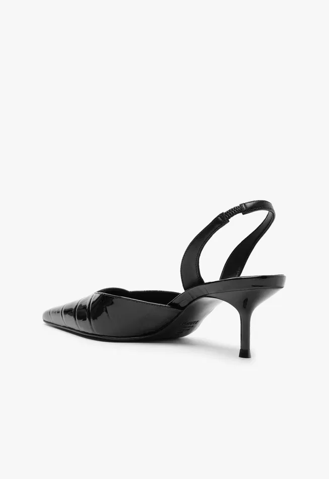 Paola Mid Sling Pump Black Women Schutz Shoes