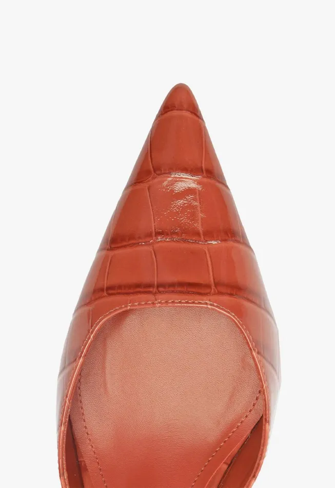 Paola Mid Sling Pump Orange Women Schutz Shoes