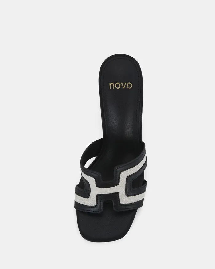 Party NOVO Shoes Women FRANCINE BLACK MULTI High Heels