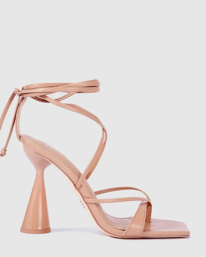 Party NOVO Shoes Women ZANCY Buff Triangular Heels