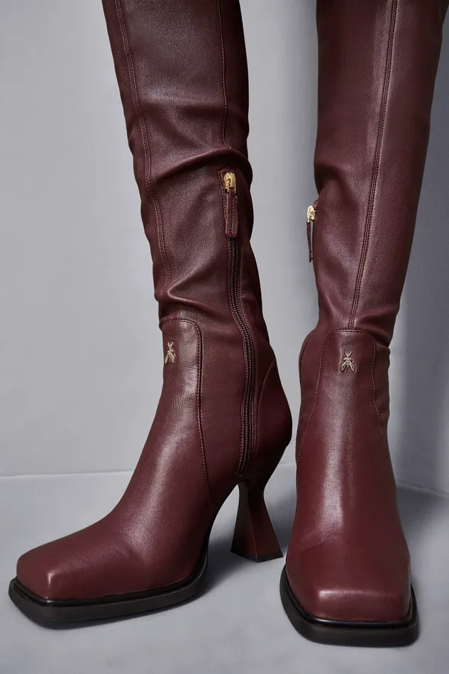 Patrizia Pepe Boots Astral Chunky Heeled Boots Purple 8211 Women
