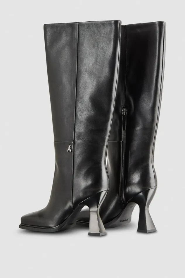 Patrizia Pepe Boots Astral Chunky Heeled Leather Boots Black 8211 Women