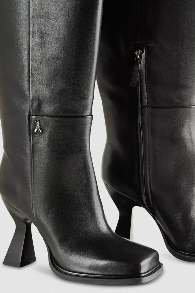 Patrizia Pepe Boots Astral Chunky Heeled Leather Boots Black 8211 Women