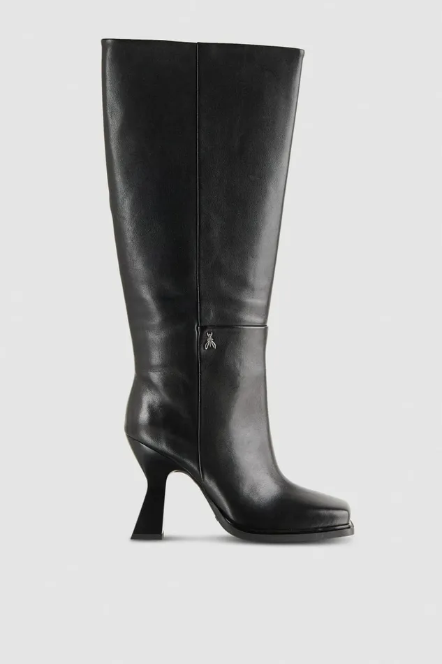 Patrizia Pepe Boots Astral Chunky Heeled Leather Boots Black 8211 Women