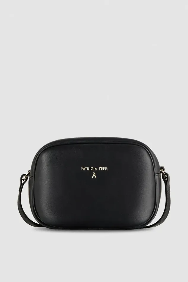 Patrizia Pepe Crossbodys Leather Shoulder Camera Case Black 8211 Women