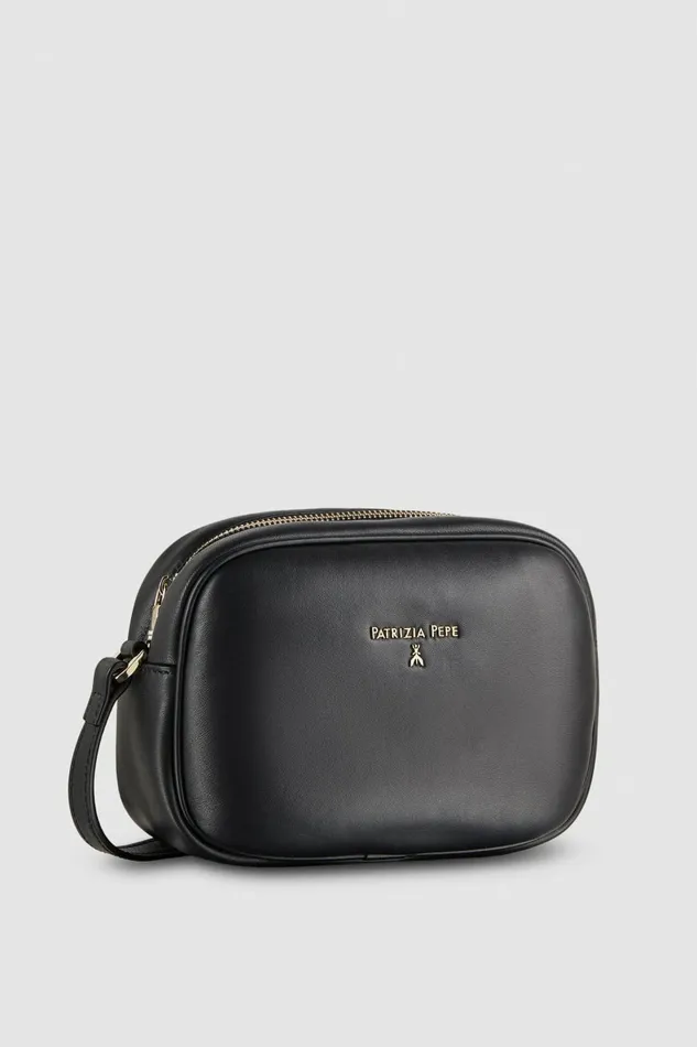Patrizia Pepe Crossbodys Leather Shoulder Camera Case Black 8211 Women