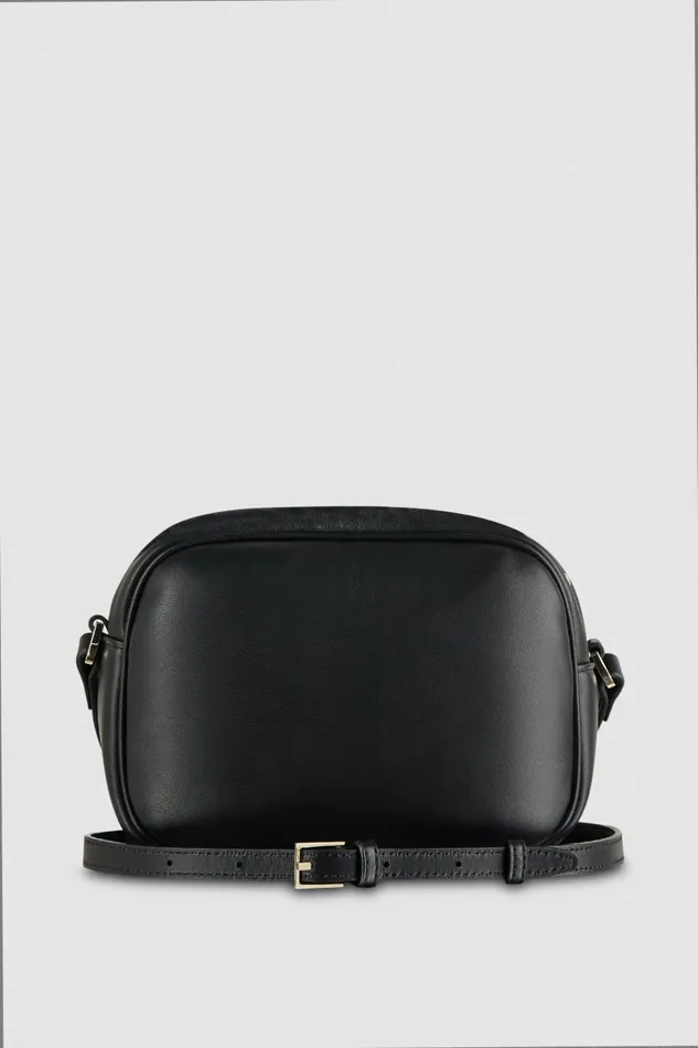Patrizia Pepe Crossbodys Leather Shoulder Camera Case Black 8211 Women