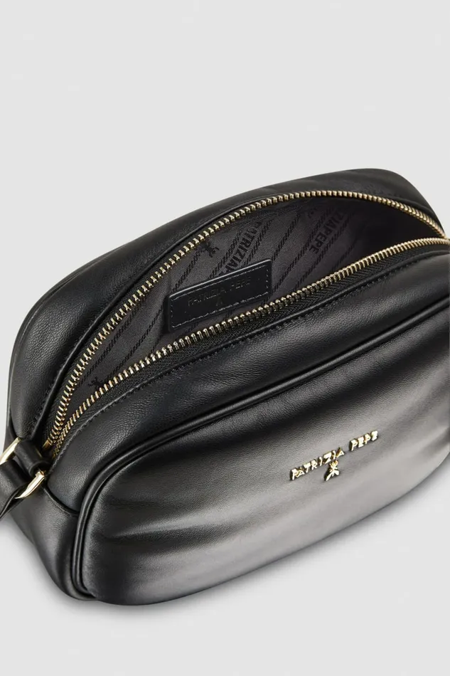 Patrizia Pepe Crossbodys Leather Shoulder Camera Case Black 8211 Women