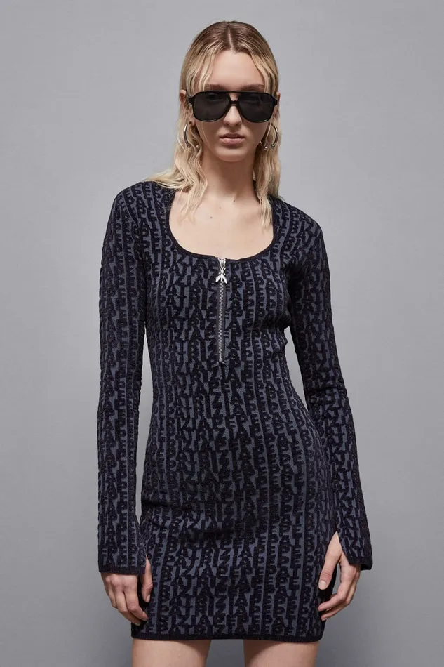 Patrizia Pepe Dresses LongSleeved Mini Dress Blue 8211 Women