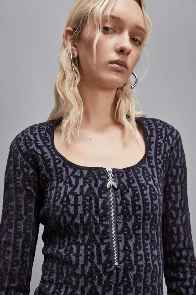 Patrizia Pepe Dresses LongSleeved Mini Dress Blue 8211 Women