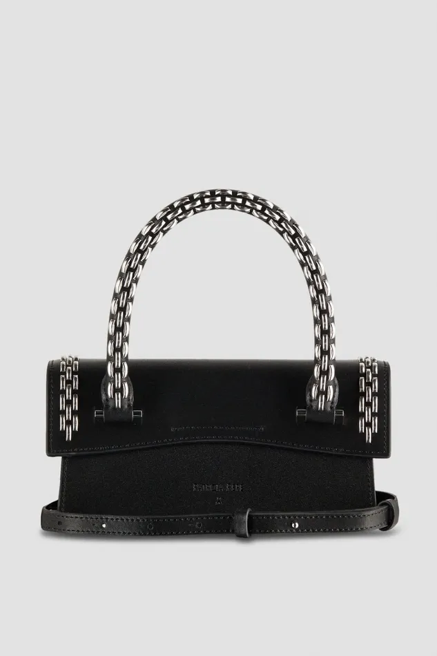 Patrizia Pepe Handbags Fly Bamby Bag With Detachable Shoulder Strap Black 8211 Women