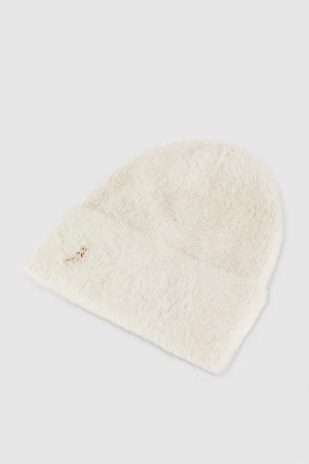 Patrizia Pepe Hats And Gloves Hat With Ribbed Lapel White 8211 Women