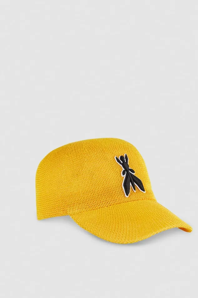 Patrizia Pepe Hats And Gloves Visor Cap Yellow 8211 Women