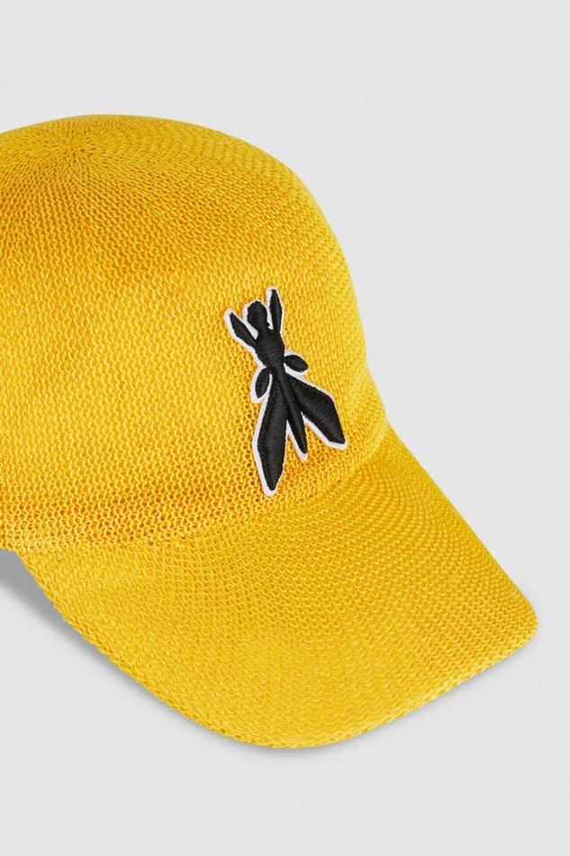 Patrizia Pepe Hats And Gloves Visor Cap Yellow 8211 Women