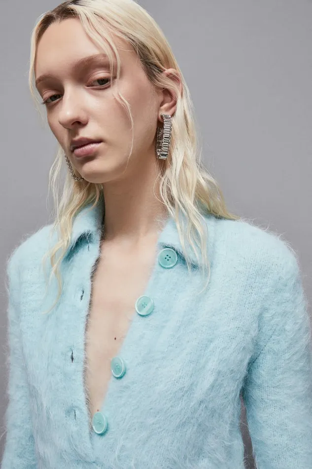 Patrizia Pepe Knitwear Alpaca BodyEffect Sweater Light Blue 8211 Women