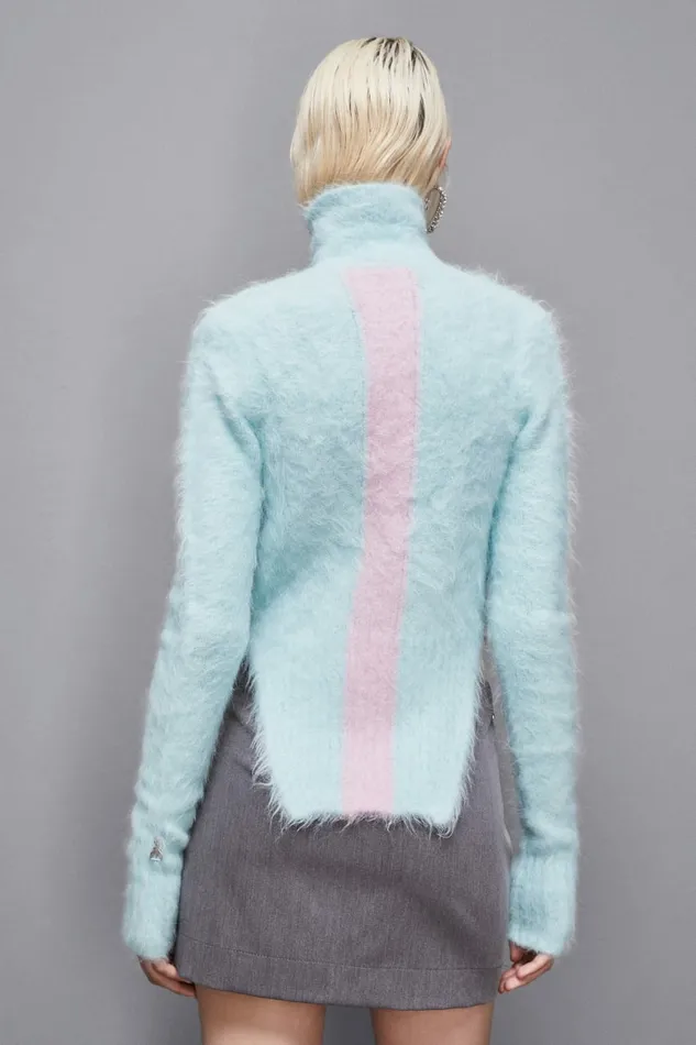 Patrizia Pepe Knitwear Alpaca BodyEffect Sweater Light Blue 8211 Women