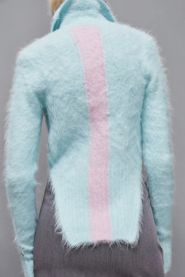 Patrizia Pepe Knitwear Alpaca BodyEffect Sweater Light Blue 8211 Women