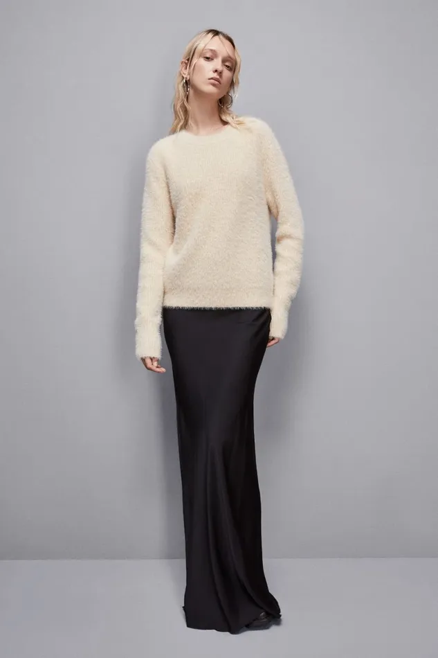 Patrizia Pepe Knitwear Round Neckline Sweater Beige 8211 Women