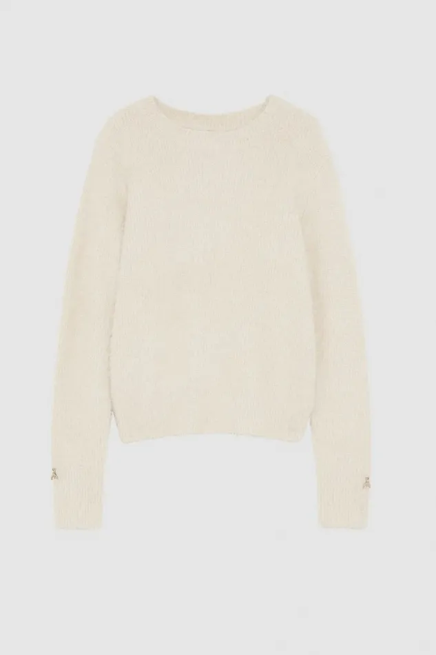 Patrizia Pepe Knitwear Round Neckline Sweater Beige 8211 Women