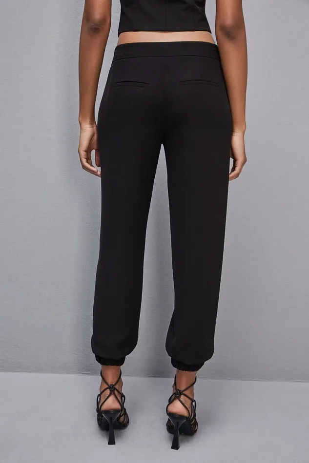 Patrizia Pepe Pants and Jeans LowWaisted Jogger Pants Black 8211 Women