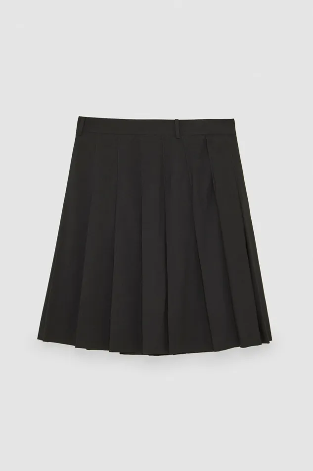 Patrizia Pepe Pants Pleated Canvas Skirt Black 8211 Men