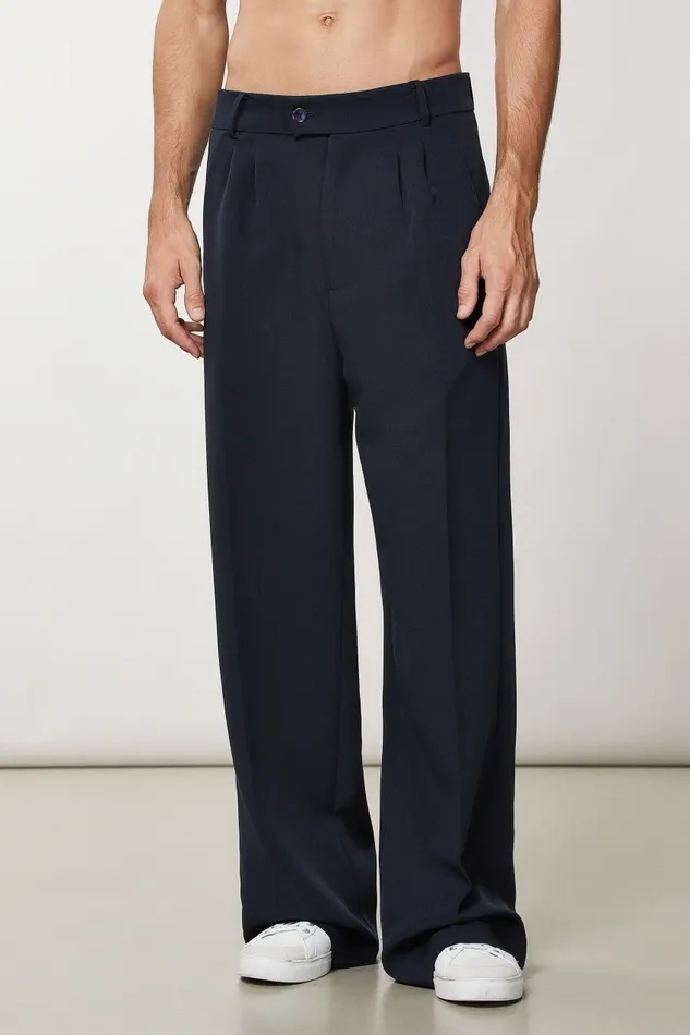 Patrizia Pepe Pants Regular Fit Soft Pants Blue 8211 Men
