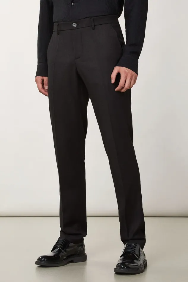 Patrizia Pepe Pants Slim Flannel Pants Black 8211 Men