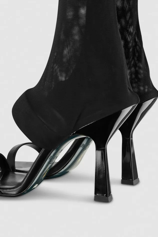 Patrizia Pepe Sandals Heeled Leather Sandals Black 8211 Women