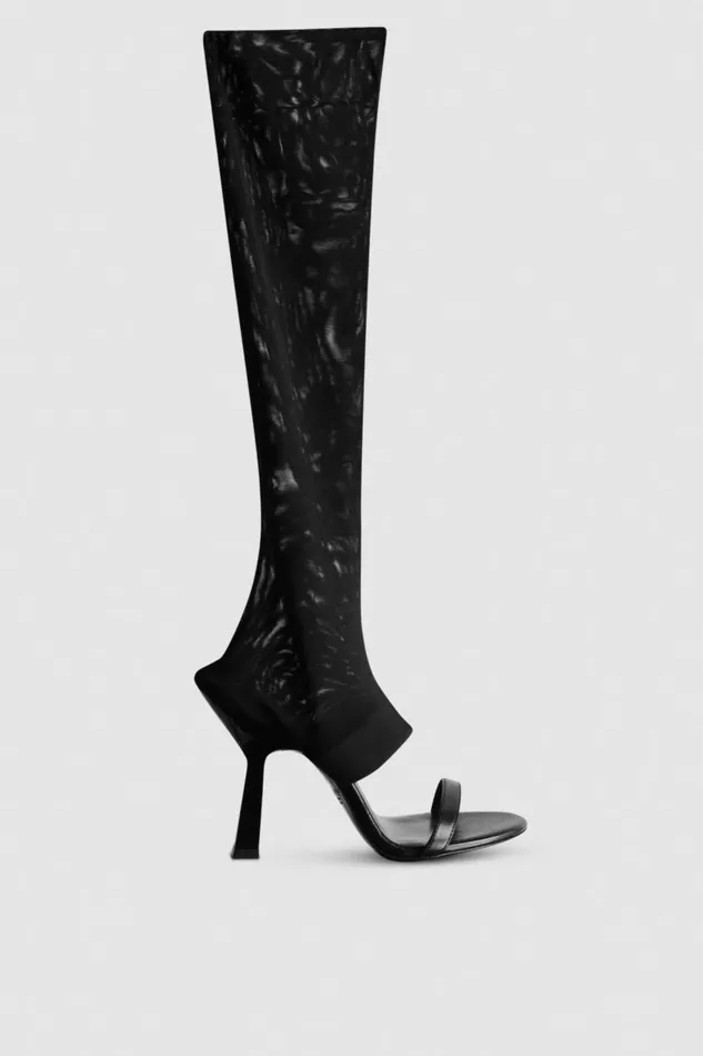 Patrizia Pepe Sandals Heeled Leather Sandals Black 8211 Women