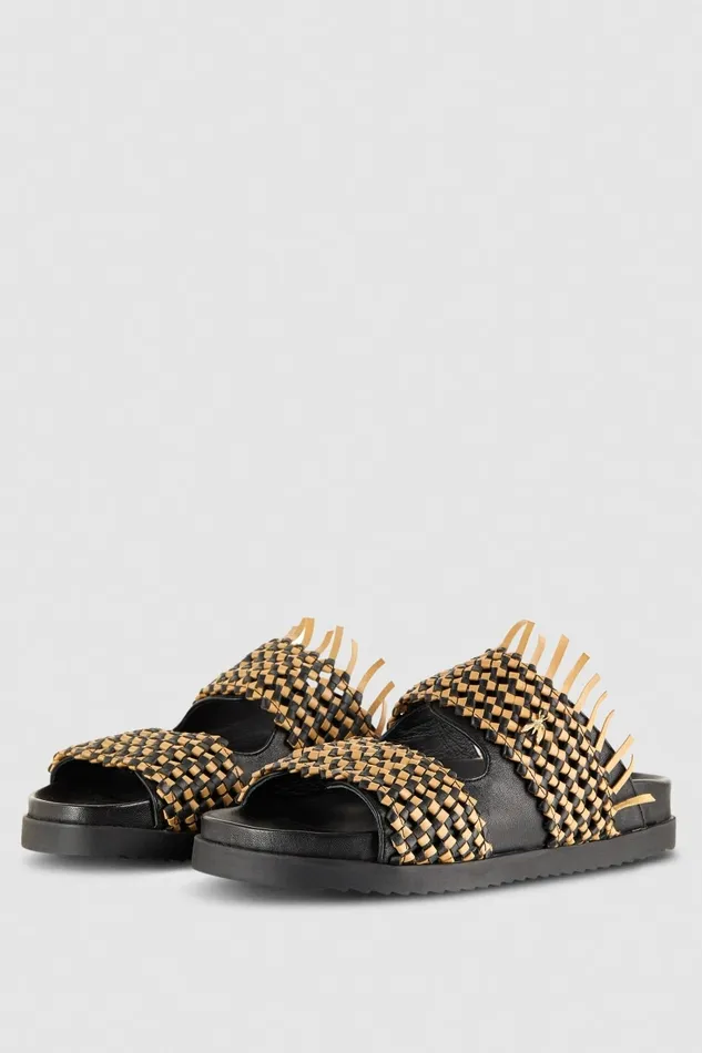Patrizia Pepe Sandals Leather Sandal Slippers Beige 8211 Women