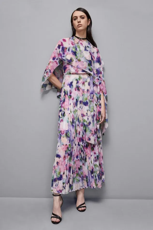 Patrizia Pepe Scarves Patterned Chiffon Stole Multicolor 8211 Women