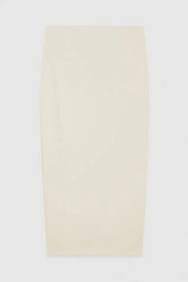 Patrizia Pepe Skirts Twill Pencil Skirt Beige 8211 Women