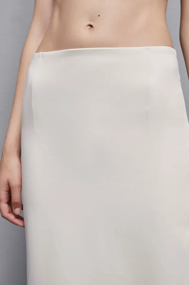 Patrizia Pepe Skirts Twill Pencil Skirt Beige 8211 Women