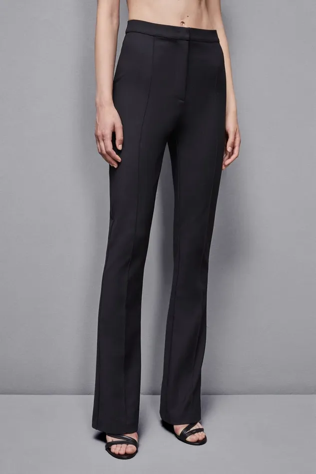 Patrizia Pepe Tailleur Slim Flare Pants Black 8211 Women