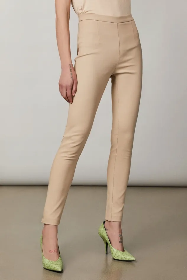Patrizia Pepe Tailleur Slim Pants Beige 8211 Women