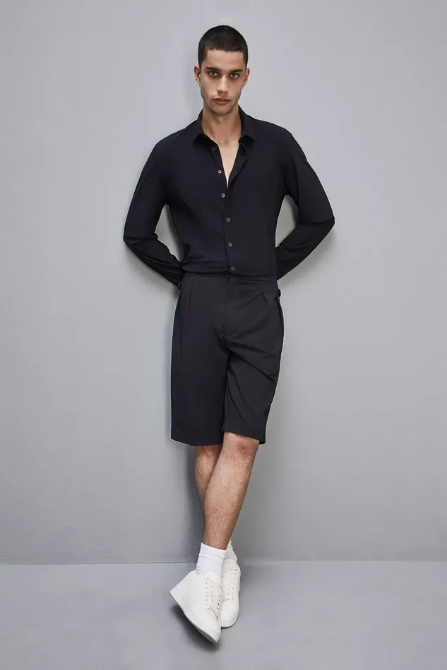 Patrizia Pepe Tops and Shirts Slim Fit Jersey Shirt Blue 8211 Men