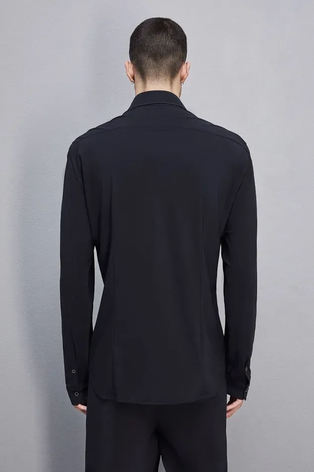 Patrizia Pepe Tops and Shirts Slim Fit Jersey Shirt Blue 8211 Men