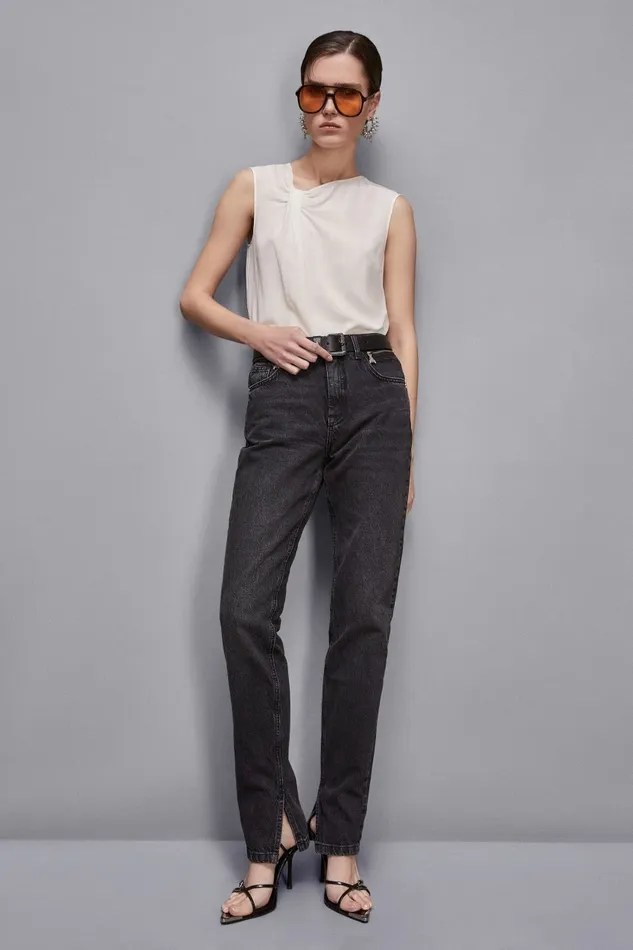 Patrizia Pepe Tops Top With Draping White 8211 Women