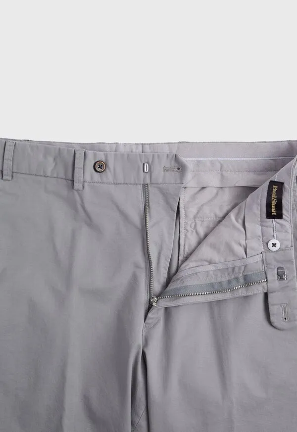 Paulstuart Cotton Plain Front Newton Pant Silver Mens Pants Paulstuart Cotton Plain Front Newton Pant Silver Mens Pants