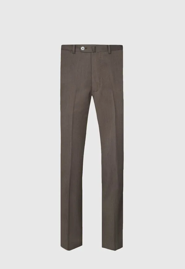 Paulstuart Pants Mens Wool Soft Cavalry Twill Trouser Dark Brown