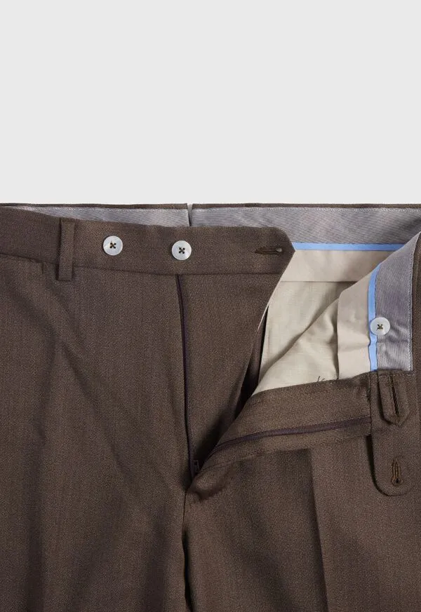 Paulstuart Pants Mens Wool Soft Cavalry Twill Trouser Dark Brown Paulstuart Pants Mens Wool Soft Cavalry Twill Trouser Dark Brown