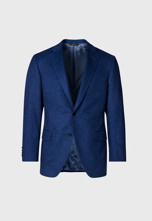 Paulstuart Silk and Cashmere Paul Jacket Blue Mens Blazers and Jackets