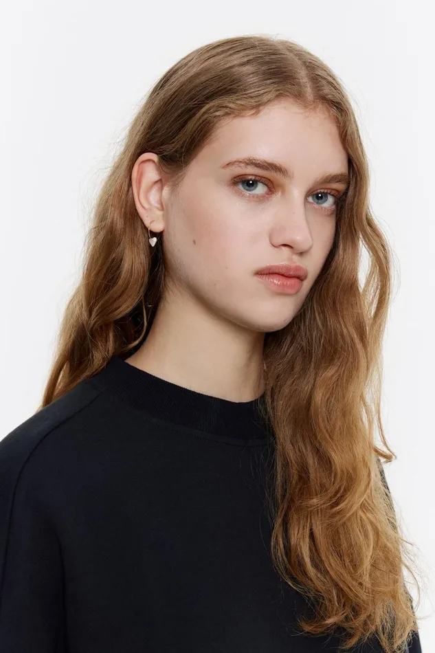 Pearl Heart Hoop Earrings Pearl Women Bimba Y Lola Jewelry Pearl Heart Hoop Earrings Pearl Women Bimba Y Lola Jewelry