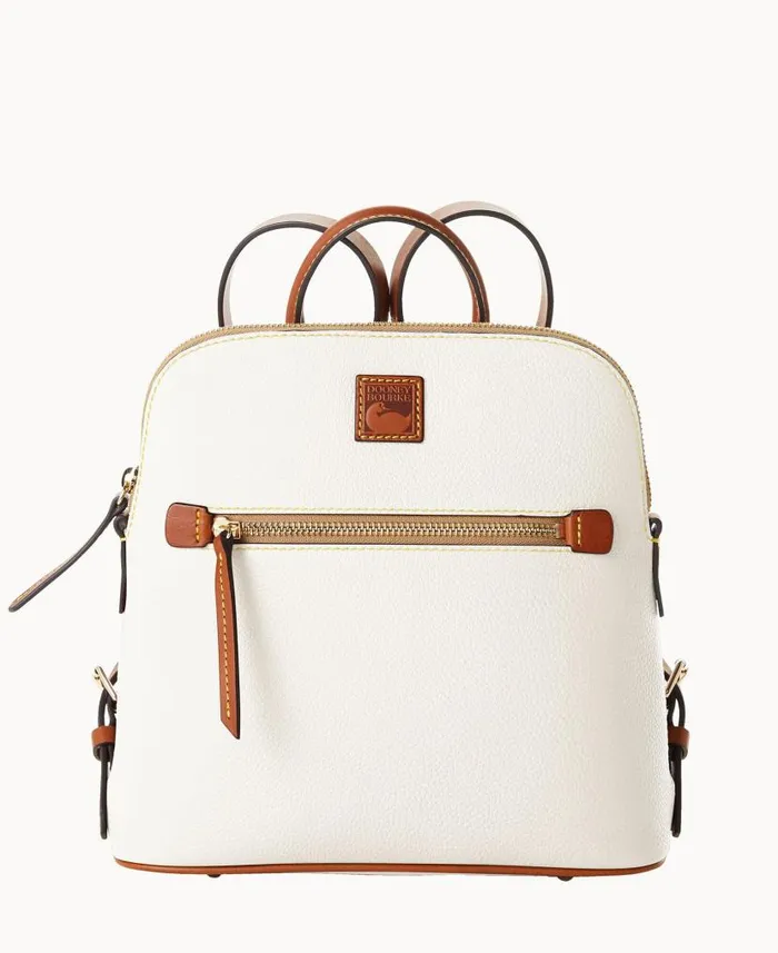 Pebble Grain Backpack White Woman Dooney and Bourke Backpacks