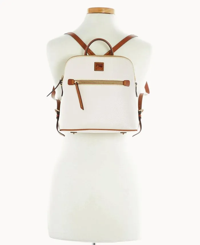 Pebble Grain Backpack White Woman Dooney and Bourke Backpacks Pebble Grain Backpack White Woman Dooney and Bourke Backpacks