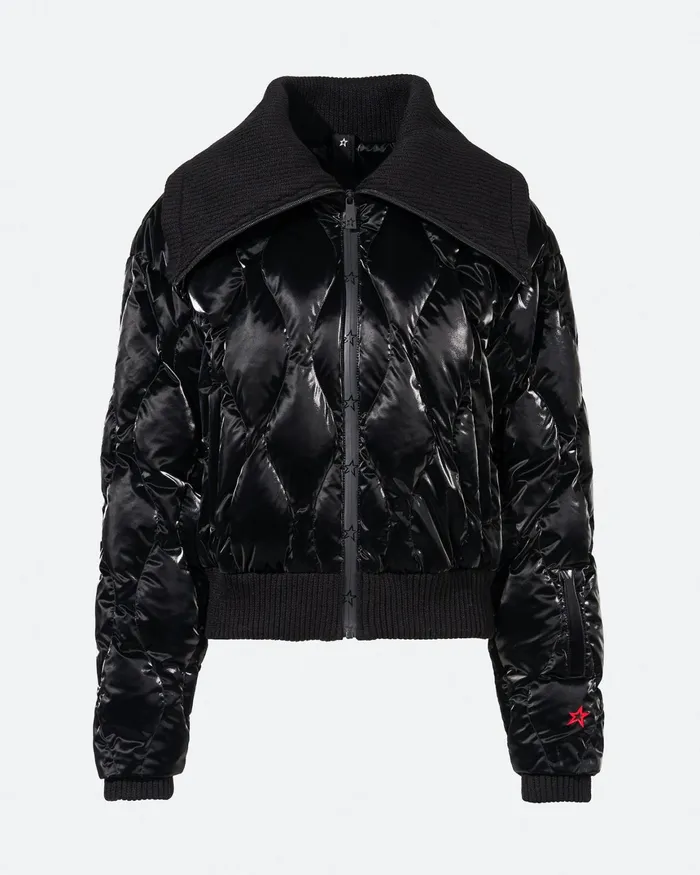 Perfect Moment Carving Aprs Down Jacket Black Liquid Women Jackets