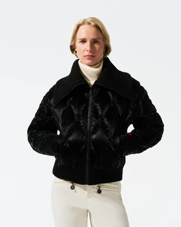 Perfect Moment Carving Aprs Down Jacket Black Liquid Women Jackets