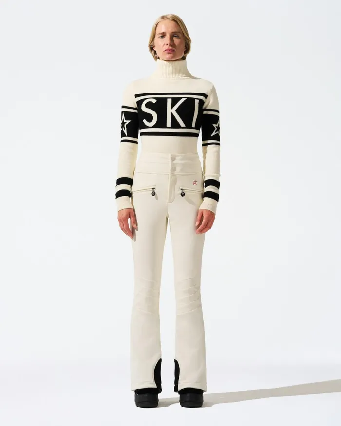Perfect Moment HighWaist Aurora Flare Ski Pant White Women Pants
